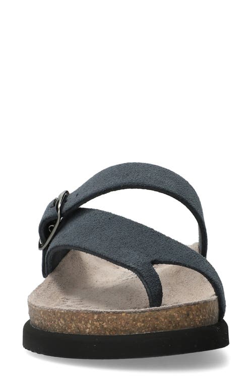 Mephisto Helen Toe Loop Sandal In Blue