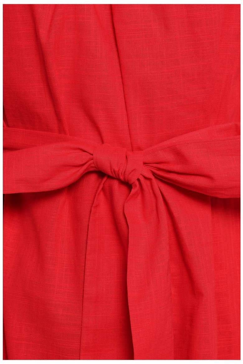 Roma One-Shoulder Dress, Alternate, color, RED