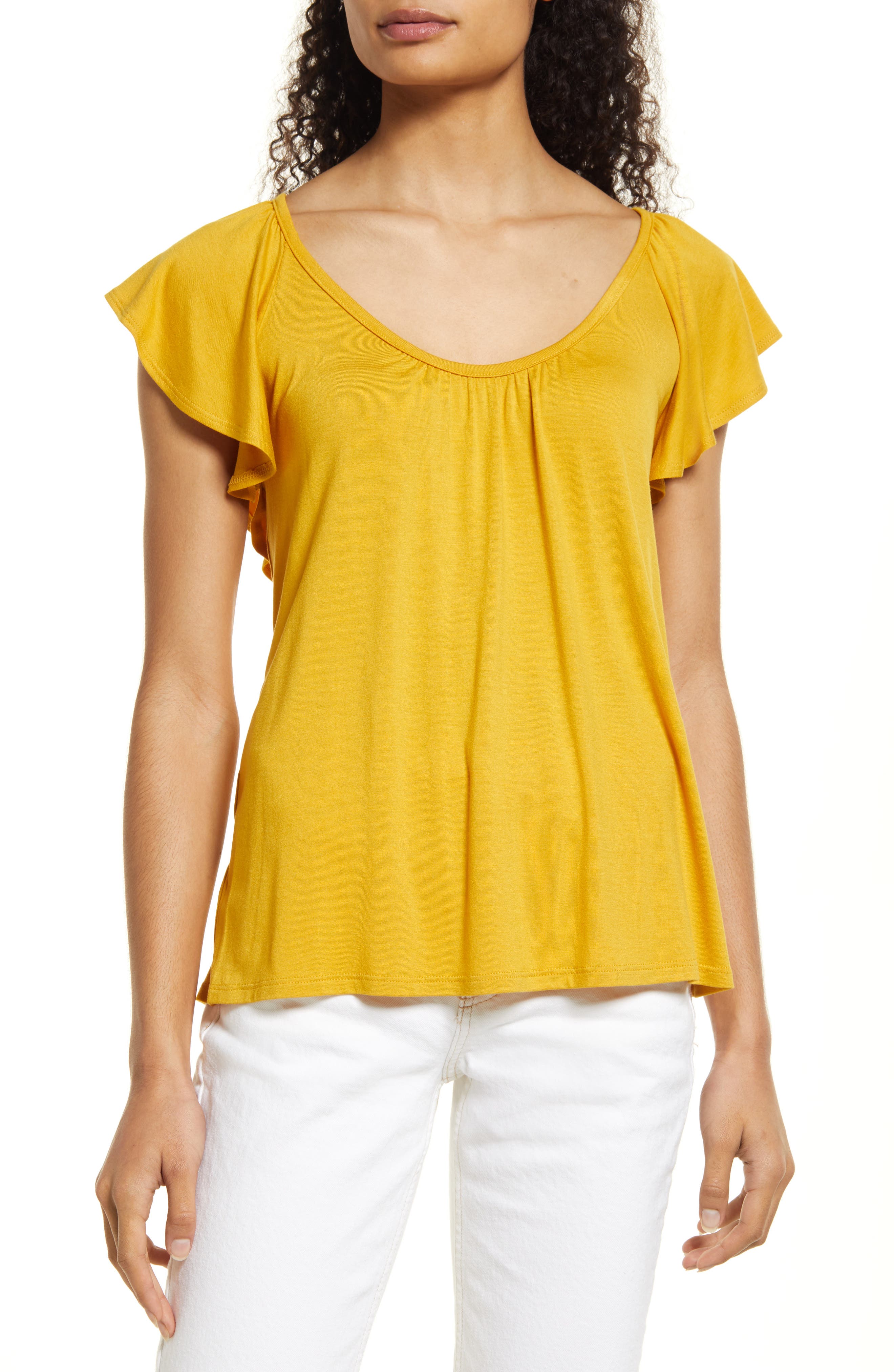 Flutter Sleeve Top