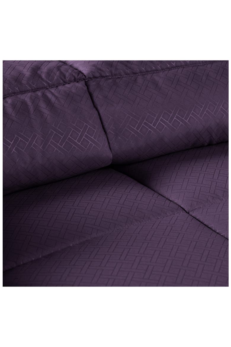 Reversible Down Alternative Comforter, Alternate, color, PLUM