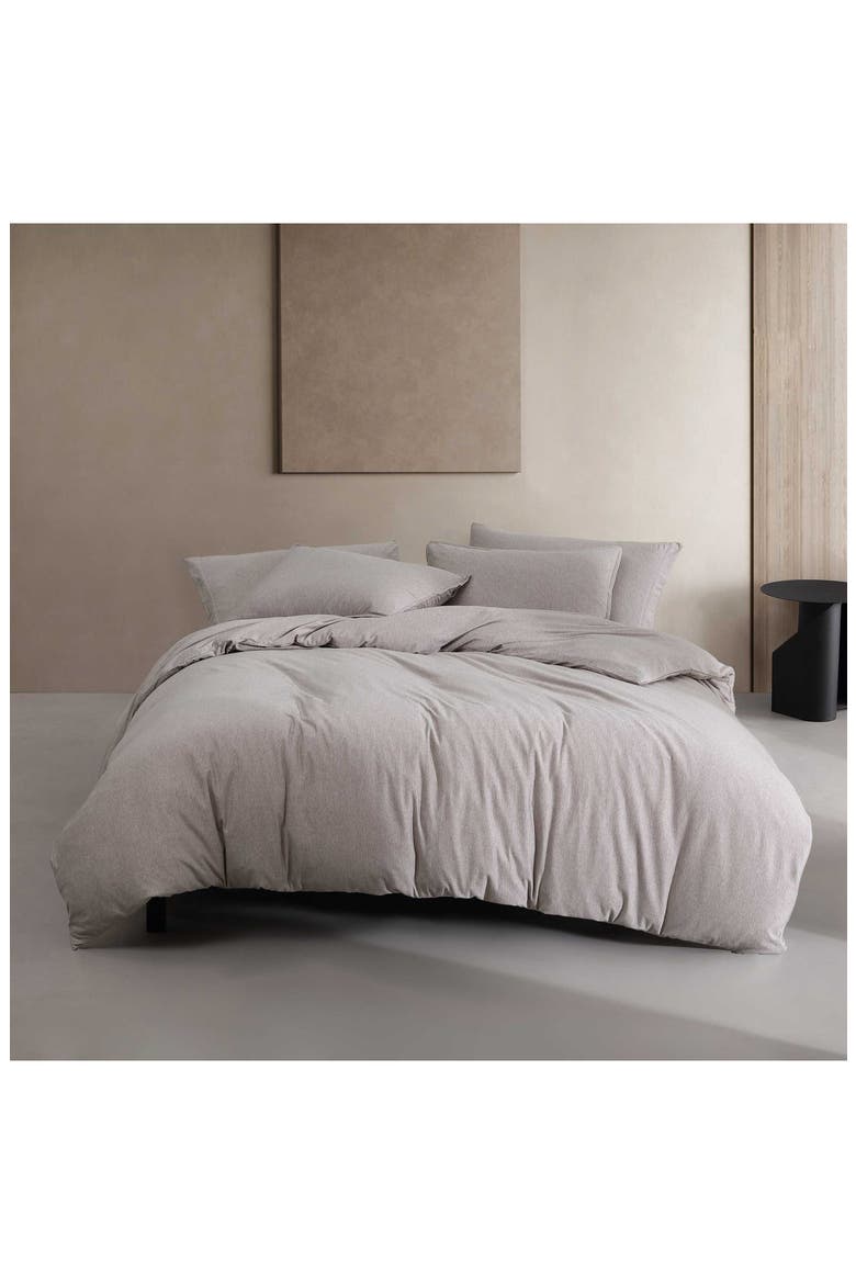 Modern Mélange Duvet Cover & Shams Set, Alternate, color, MEDIUM / DARK BROWN