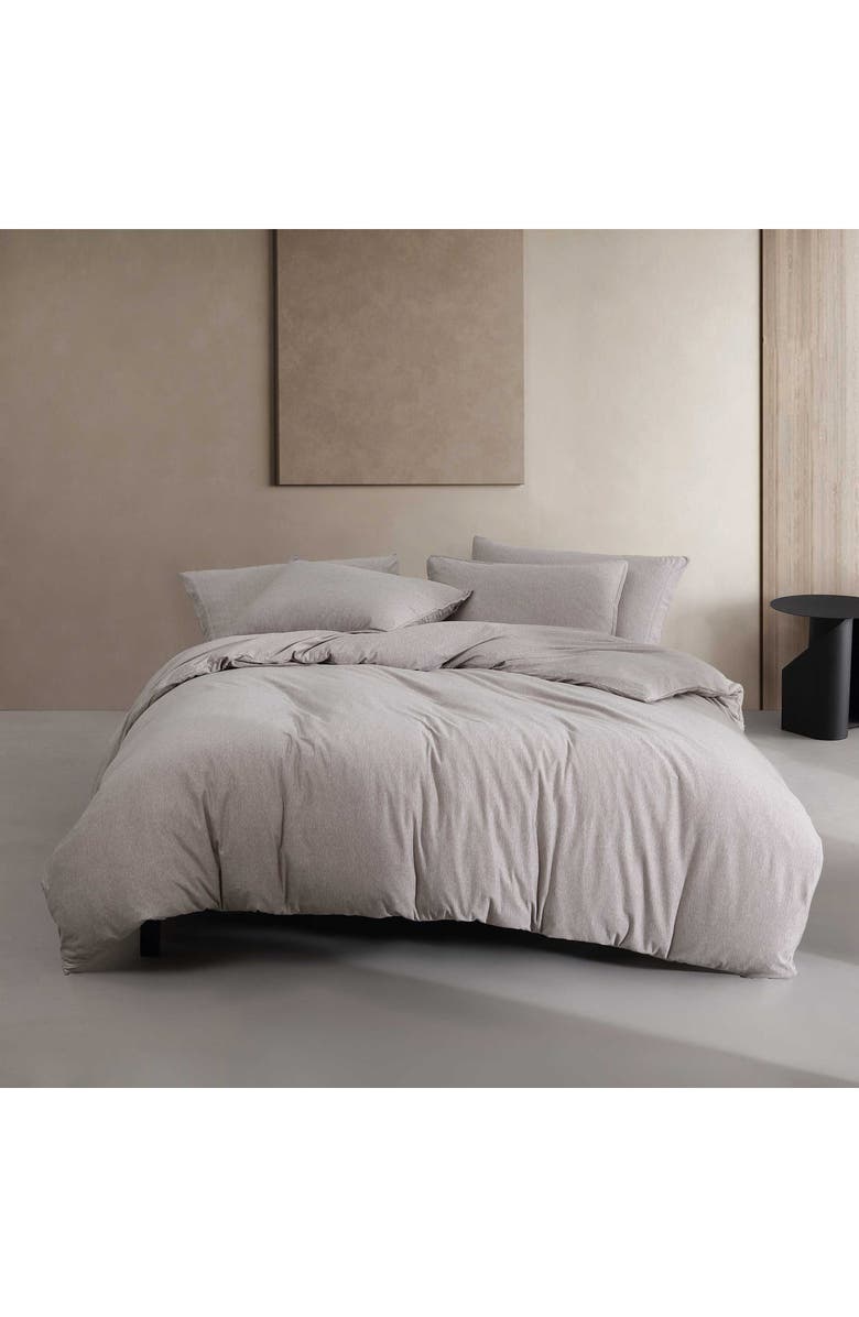 Calvin Klein Modern Mélange Duvet Cover & Shams Set, Alternate, color, Medium / Dark Brown