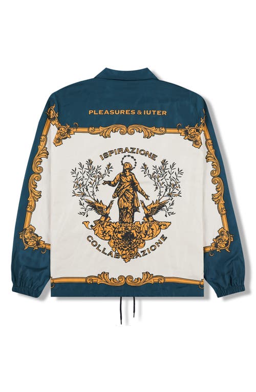 PLEASURES PLEASURES LORENZO SATIN COACH'S JACKET