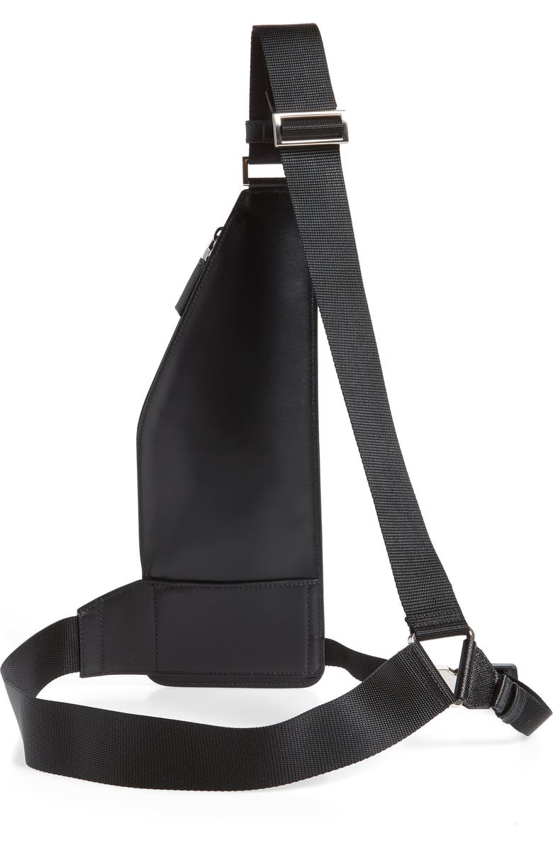 Prada Travel Saffiano Leather Crossbody Bag, Alternate, color,