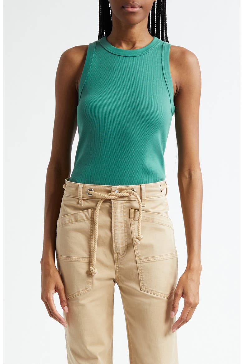 Jordyn Rib Crop Tank, Main, color, CLOVER
