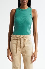 Veronica Beard Jordyn Rib Crop Tank