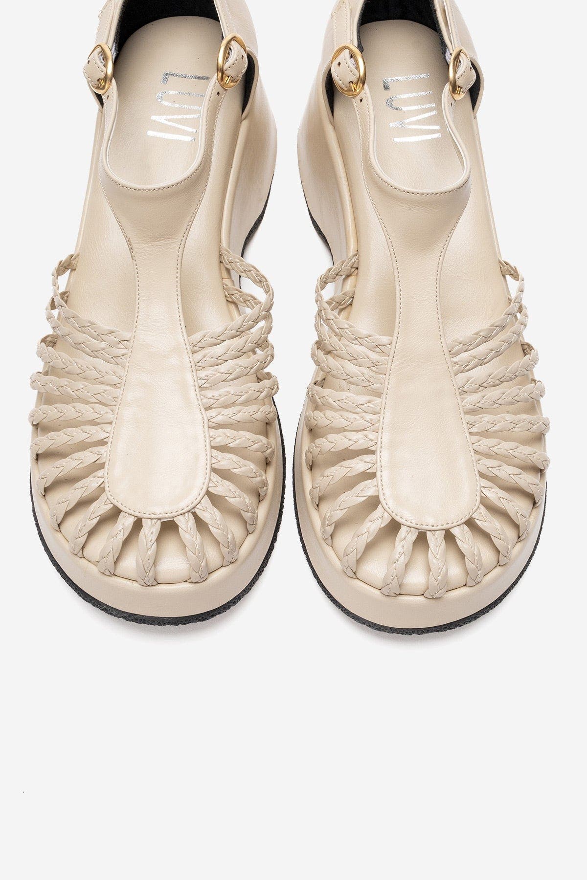 Barry Woven Wedge Sandal, Alternate, color, Beige