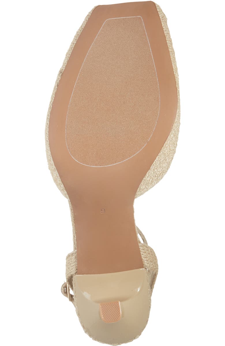 Jeffrey Campbell Behoove Ankle Strap Peep Toe Pump, Alternate, color, Natural Jute