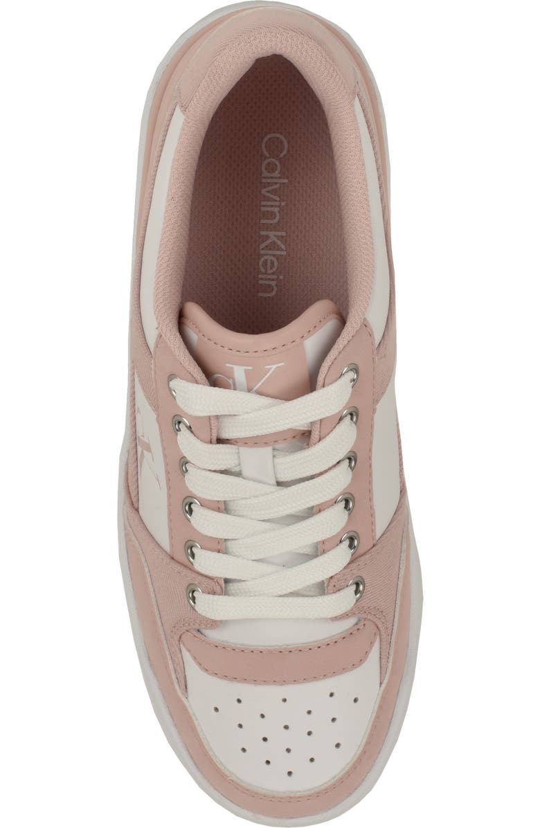 Calvin Klein Alondra Platform Sneaker, Alternate, color, Light Pink Denim/ White