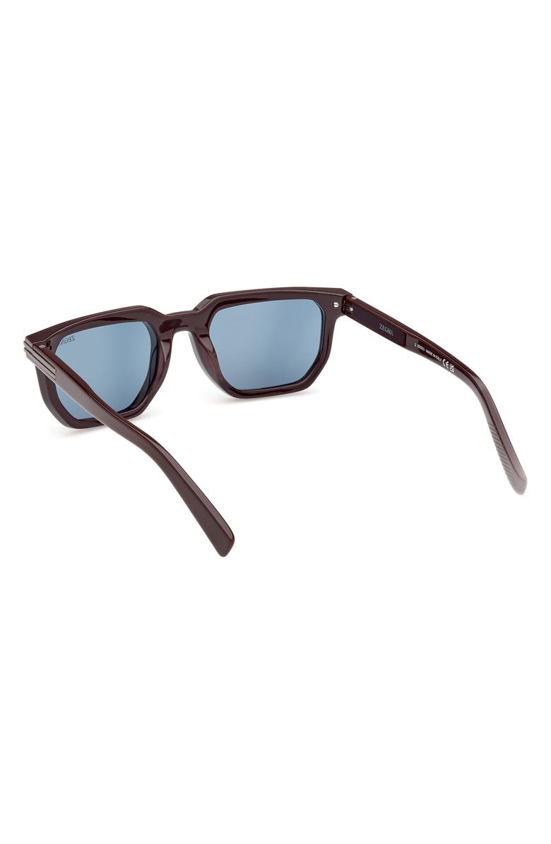 ZEGNA 54mm Rectangular Sunglasses, Alternate, color, 