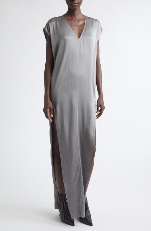 Arrowhead Satin Shift Gown