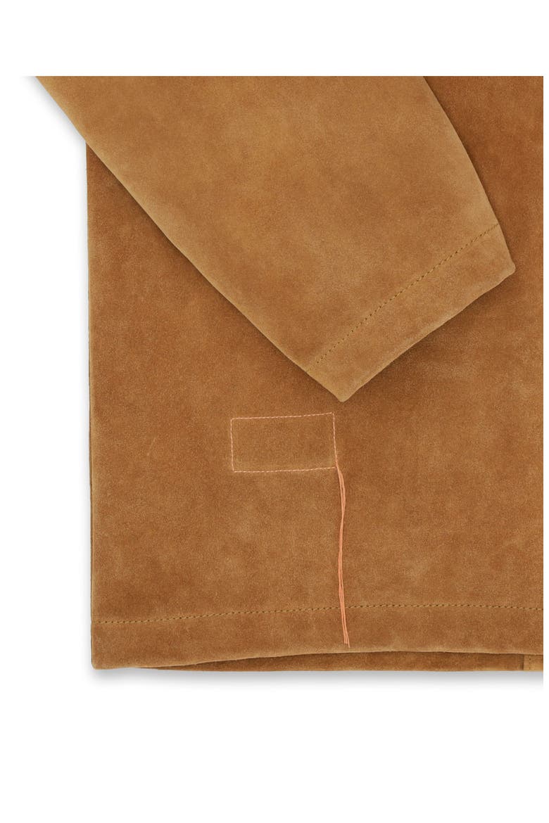 Montana Work Suede Leather Jacket, Alternate, color, CAMEL