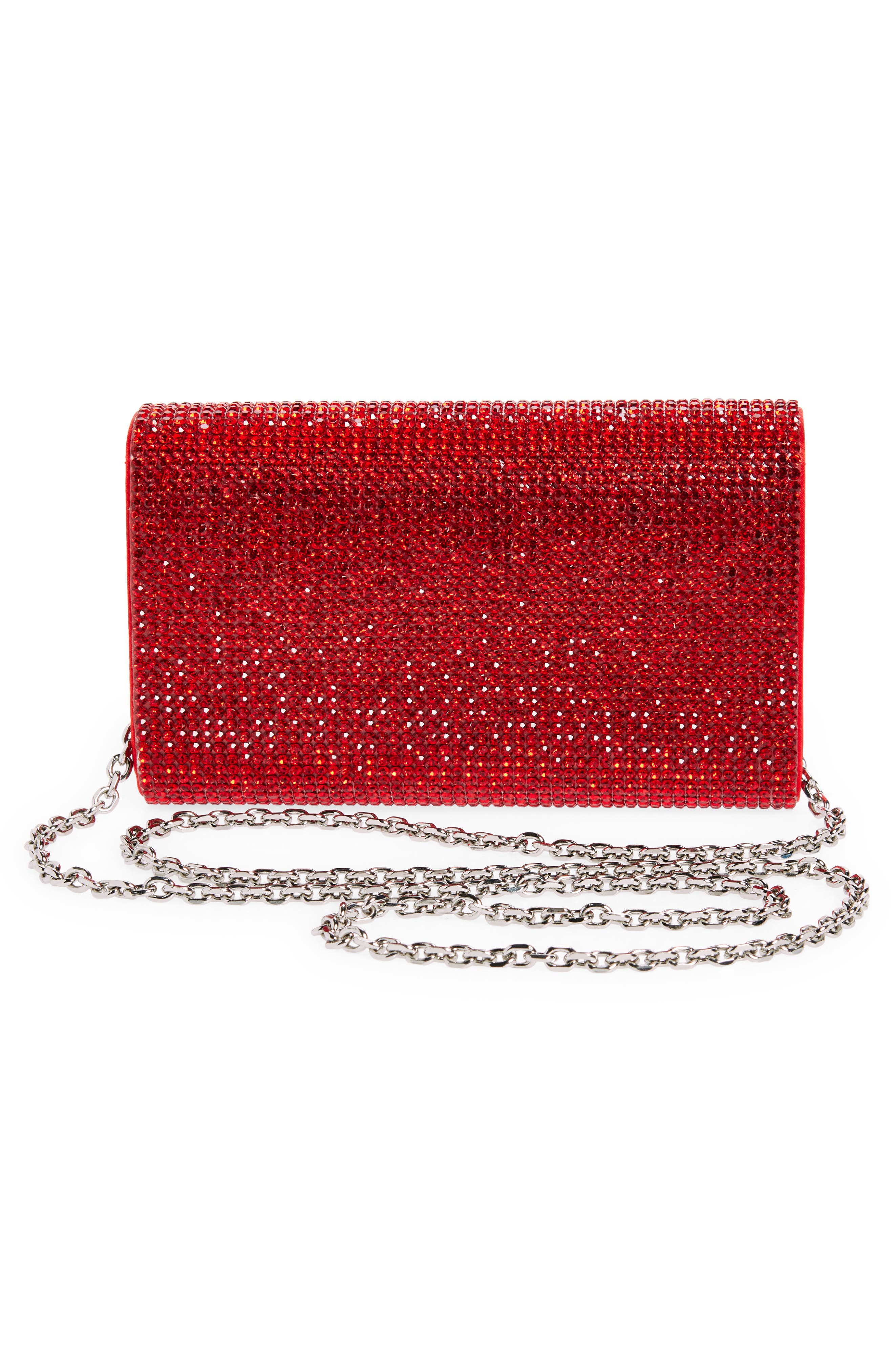 Fizzy Beaded Clutch, Alternate, color, SILVER/ SIAM