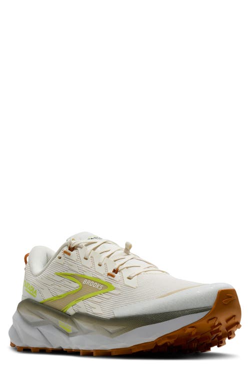 Brooks Cascadia 19 Trail Running Shoe in Coconut/Olive/Ginger  product