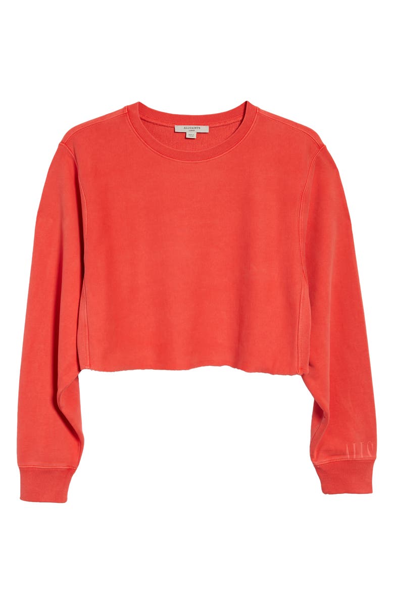 AllSaints Navarre Crop Sweatshirt, Main, color, 