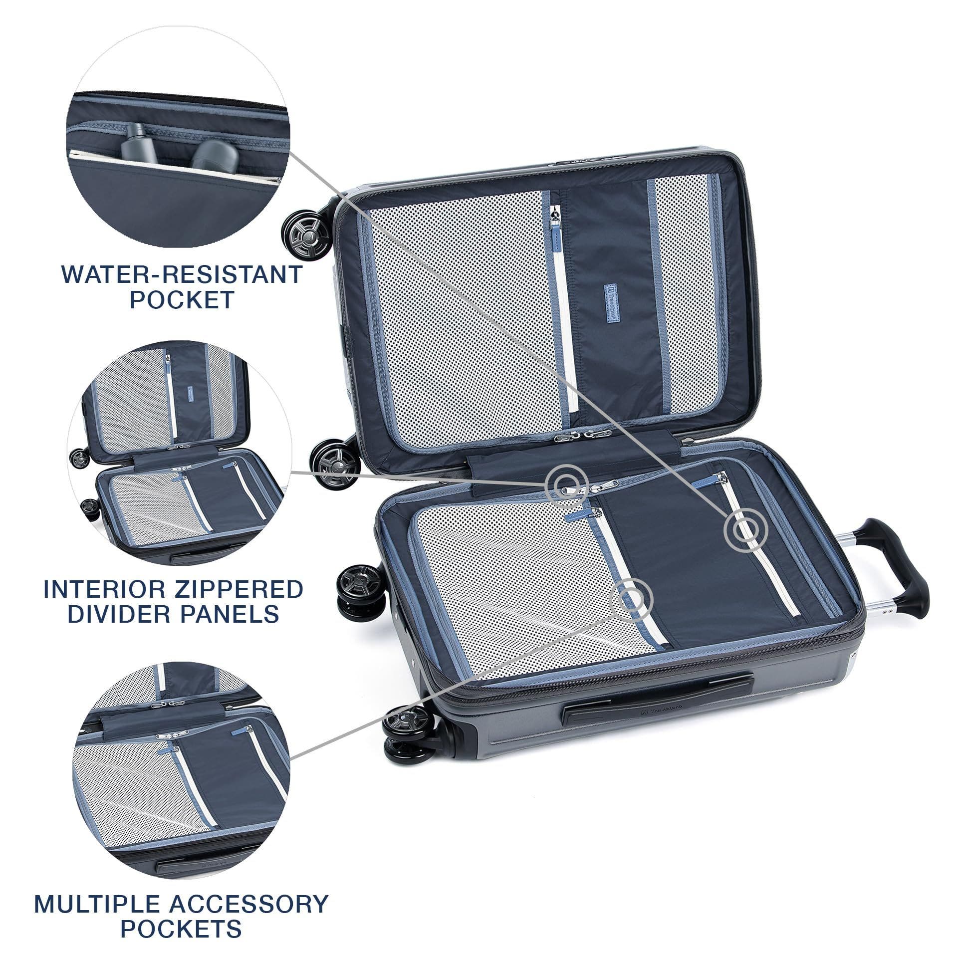 TRAVELPRO Platinum Elite Hardside Expandable Carry-on 21-Inch Spinner, Alternate, color, Vintage Grey