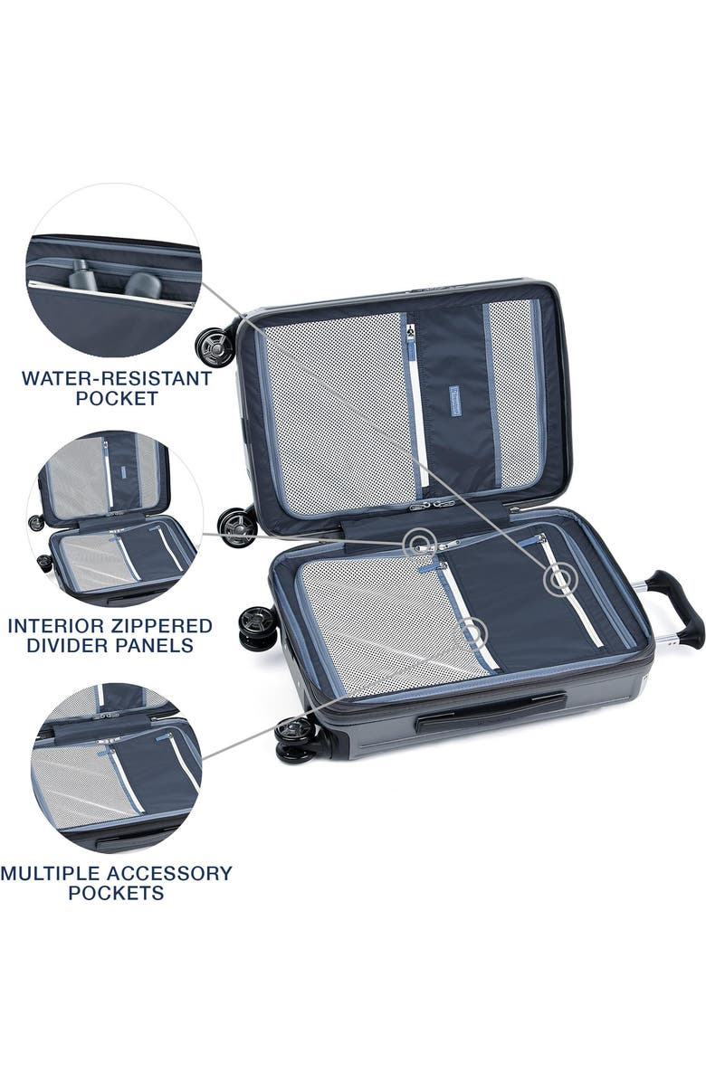 TRAVELPRO Platinum Elite Hardside Expandable Carry-on 21-Inch Spinner, Alternate, color, Vintage Grey
