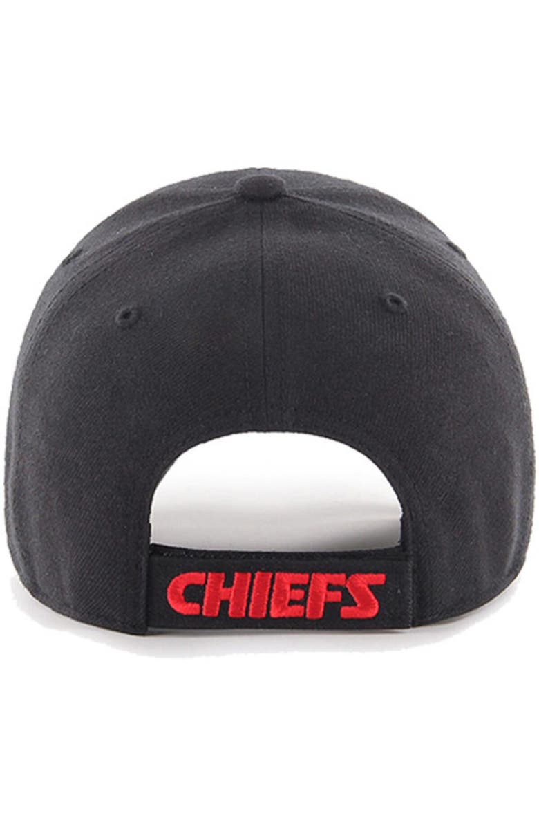 '47 Men's '47 Black Kansas City Chiefs MVP Adjustable Hat, Alternate, color, Black