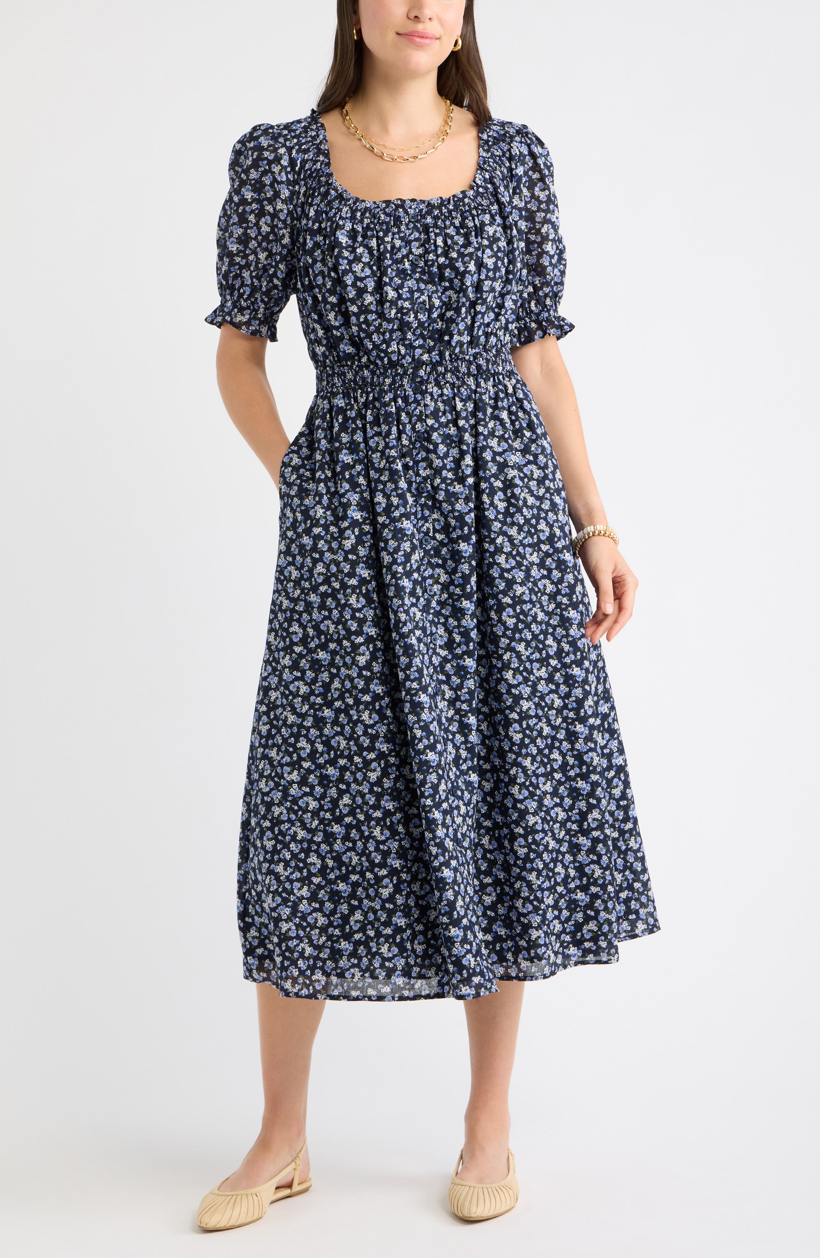 NAVY- BLUE GARDEN DITSY