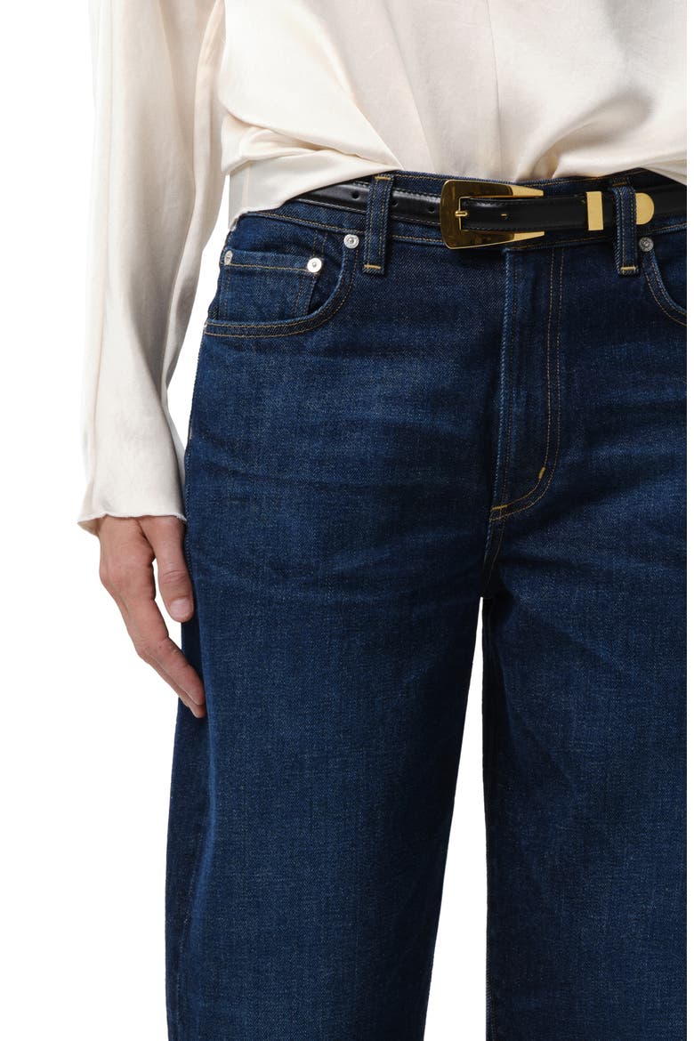 The Taper High Waist Tapered Jeans, Alternate, color, ARIES DARK INDIGO