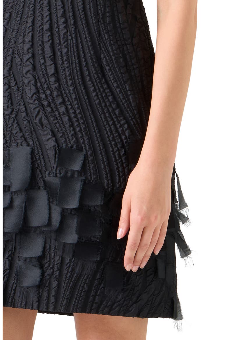 Waves Jacquard Sheath Dress, Alternate, color, BLACK