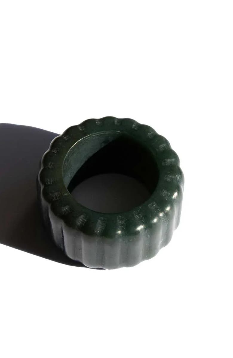 seree Sophia Ribbed jade ring, Alternate, color,