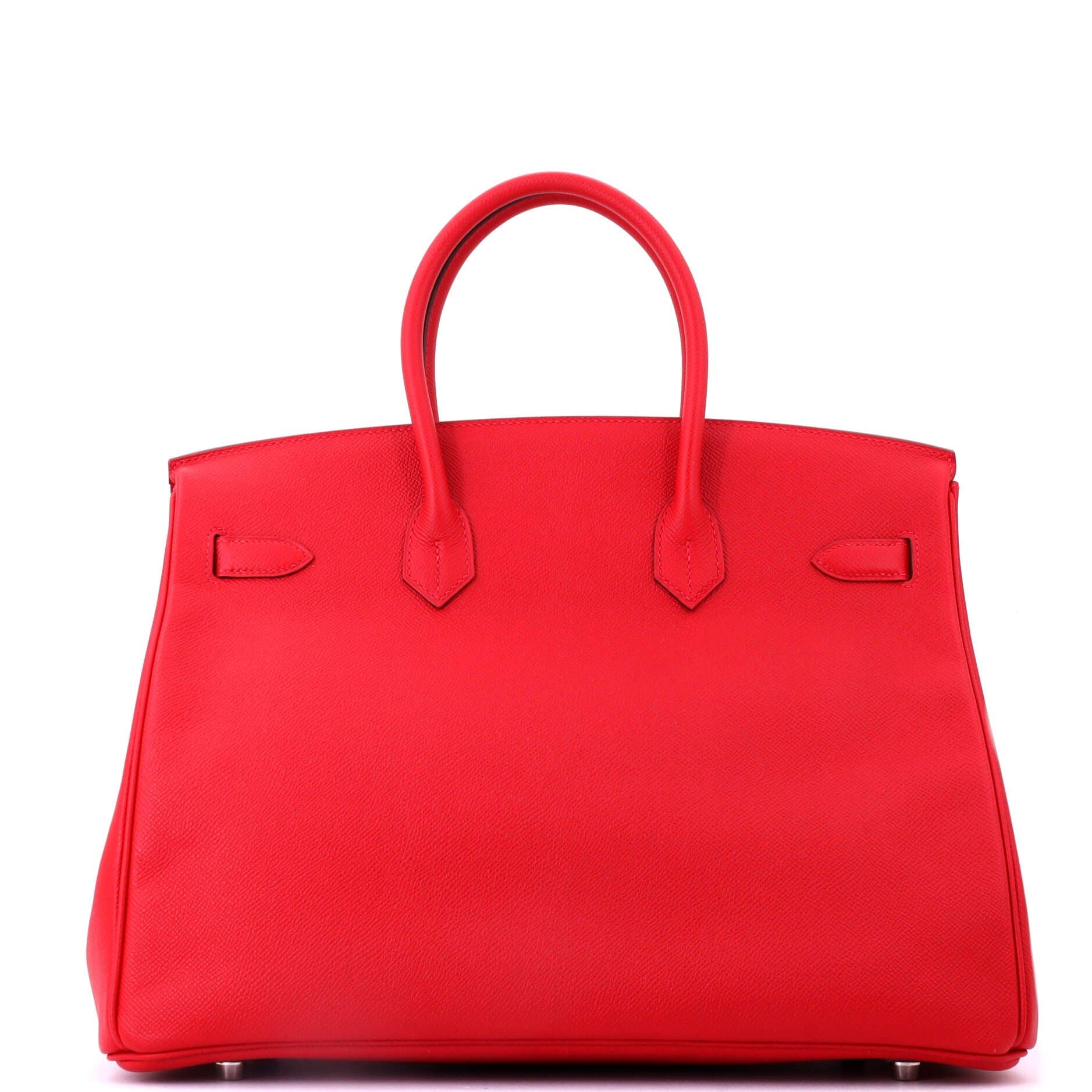 Birkin Handbag Red Epsom with Palladium Hardware 35, Alternate, color, Rouge Casaque