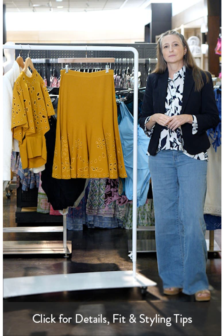Fiorella Eyelet Detail Knit Skirt video