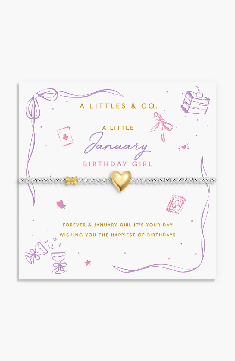 A Littles & Co. Birth Month A Little Bracelet, Main, color, January
