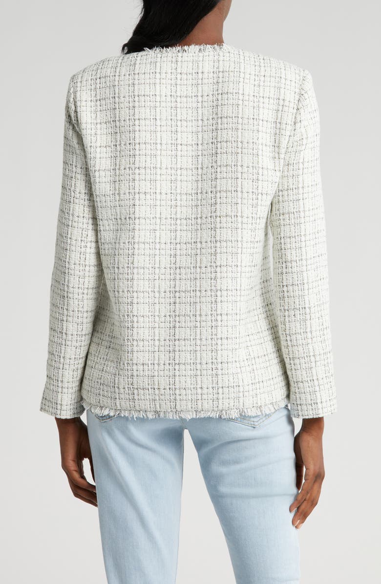WAYF Sophie Tweed Jacket, Alternate, color, Ivory White