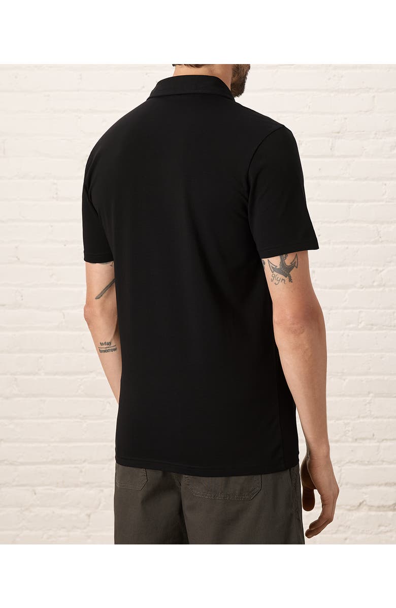 Pact Luxe Essential Slim Polo Made With Organic Cotton, Alternate, color, Black