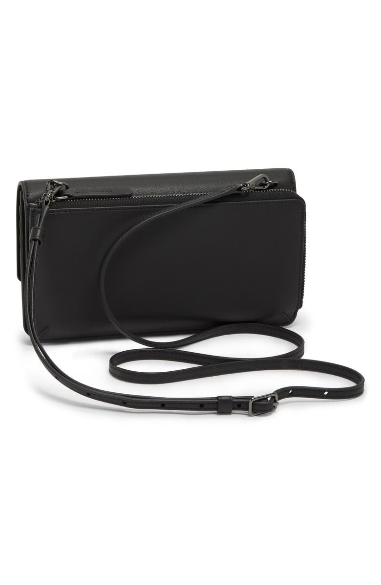 TUMI Leather Crossbody Wallet, Alternate, color, 