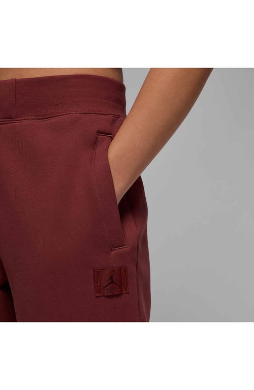 Jordan Womens  Spt Fleece Gfx Pant In Dark Pony