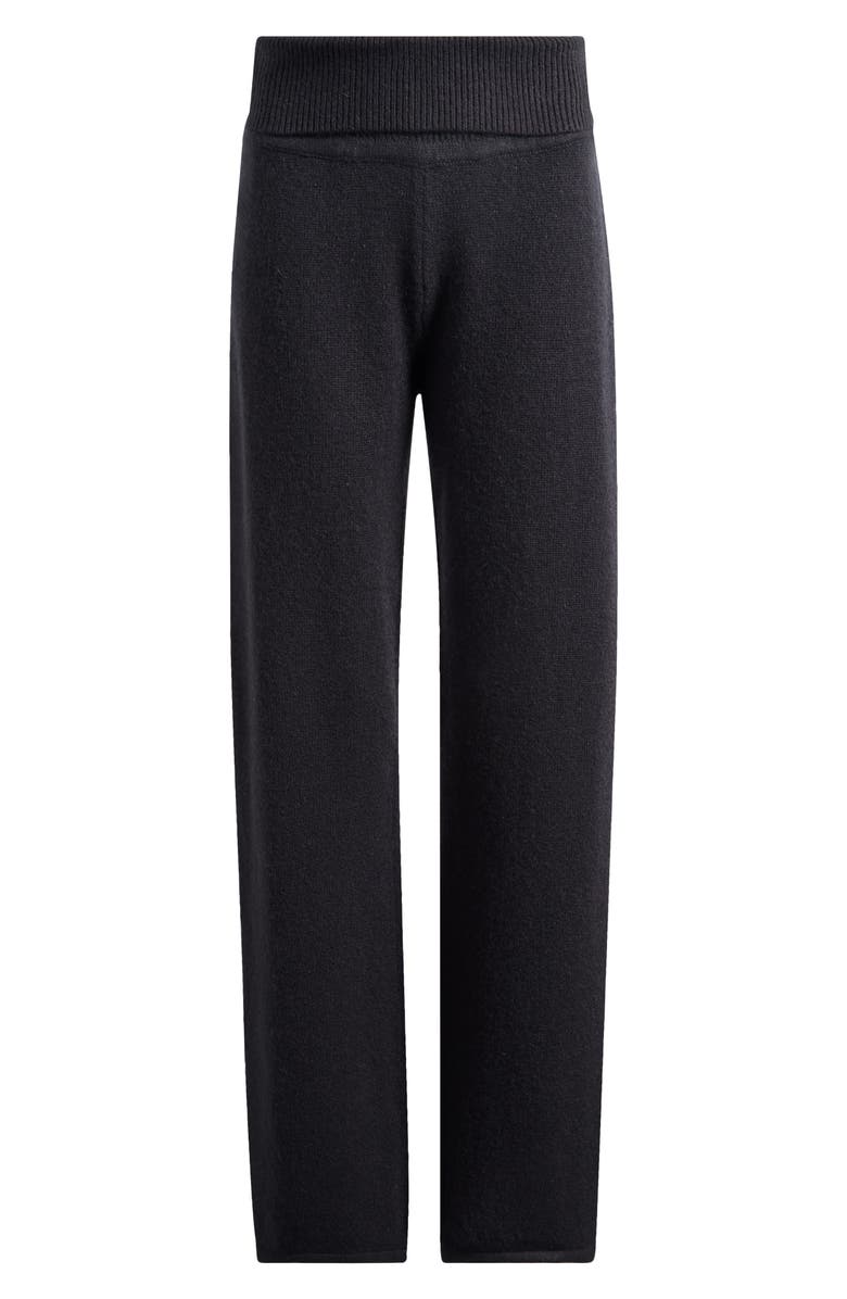 SKIMS Foldover Knit Pants, Alternate, color, Onyx