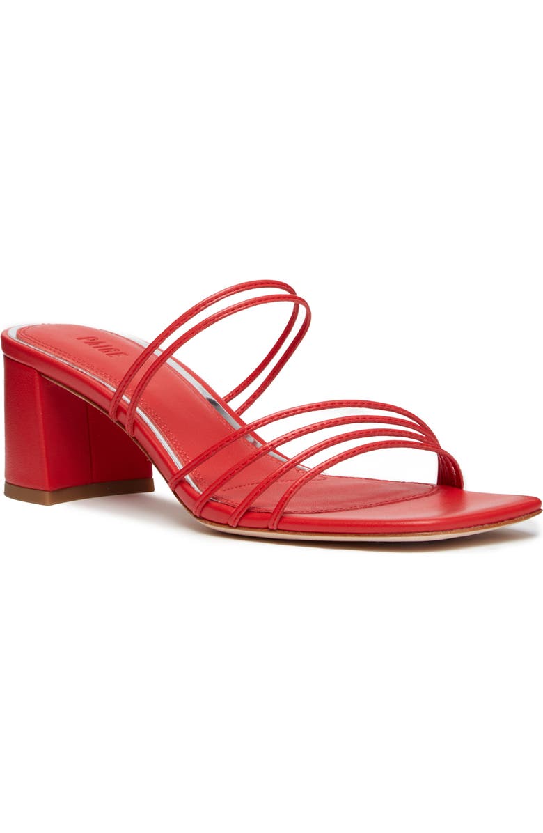 PAIGE Esme Slide Sandal, Main, color, Candy Red