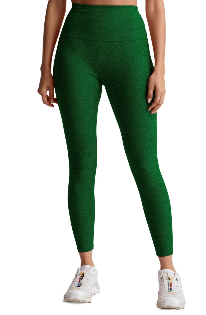 Beyond Yoga Caught in the Midi High Waist Leggings, Main, color, Summer Thyme Green H