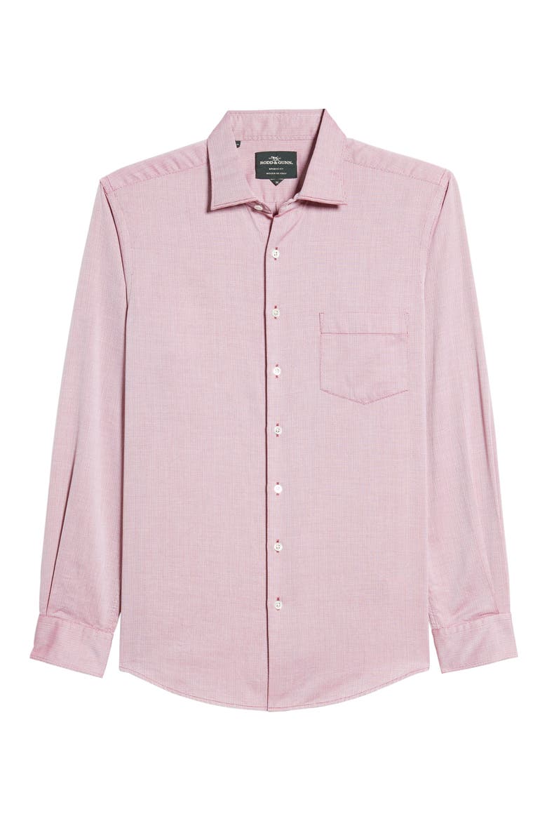 Lora Gorge Regular Fit Button-Up Shirt, Alternate, color, CLARET