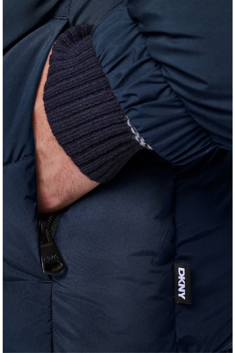 Stretch Puffer Jacket, Alternate, color, NAVY