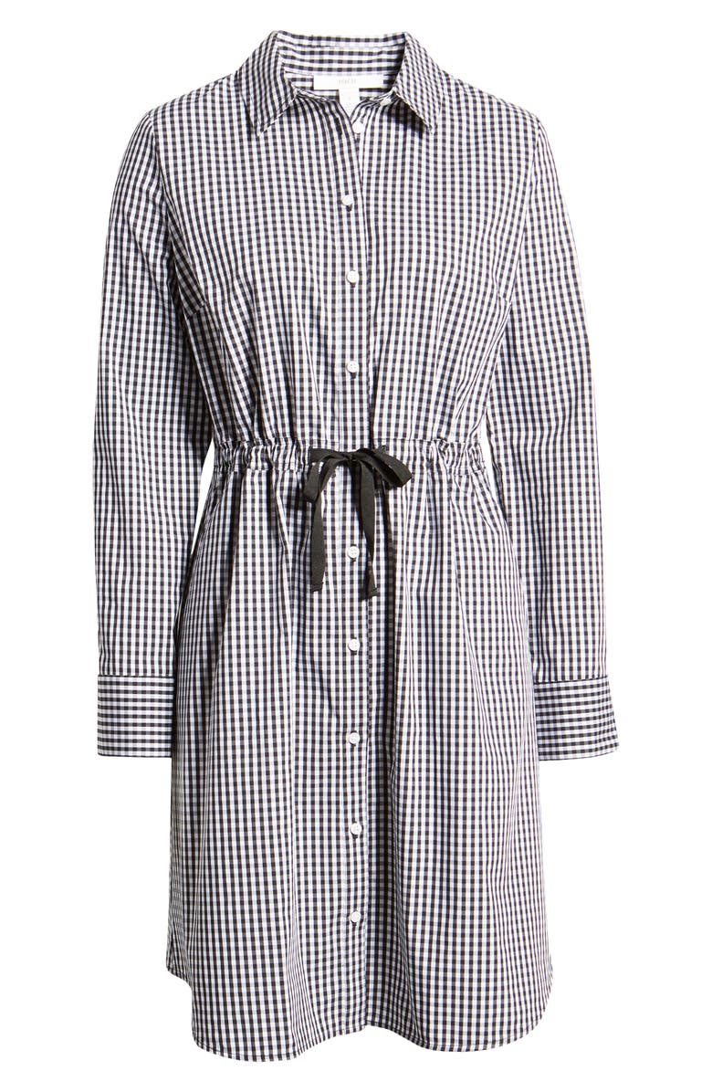 1901 Cinched Waist Long Sleeve Shirtdress, Alternate, color, 
