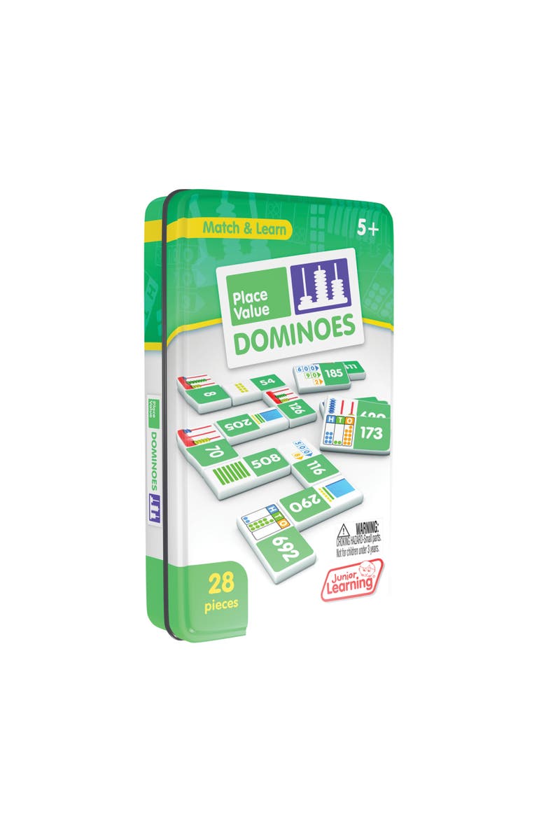 Place Value Dominoes Learning Activity Flash Cards, Alternate, color, Multicolored