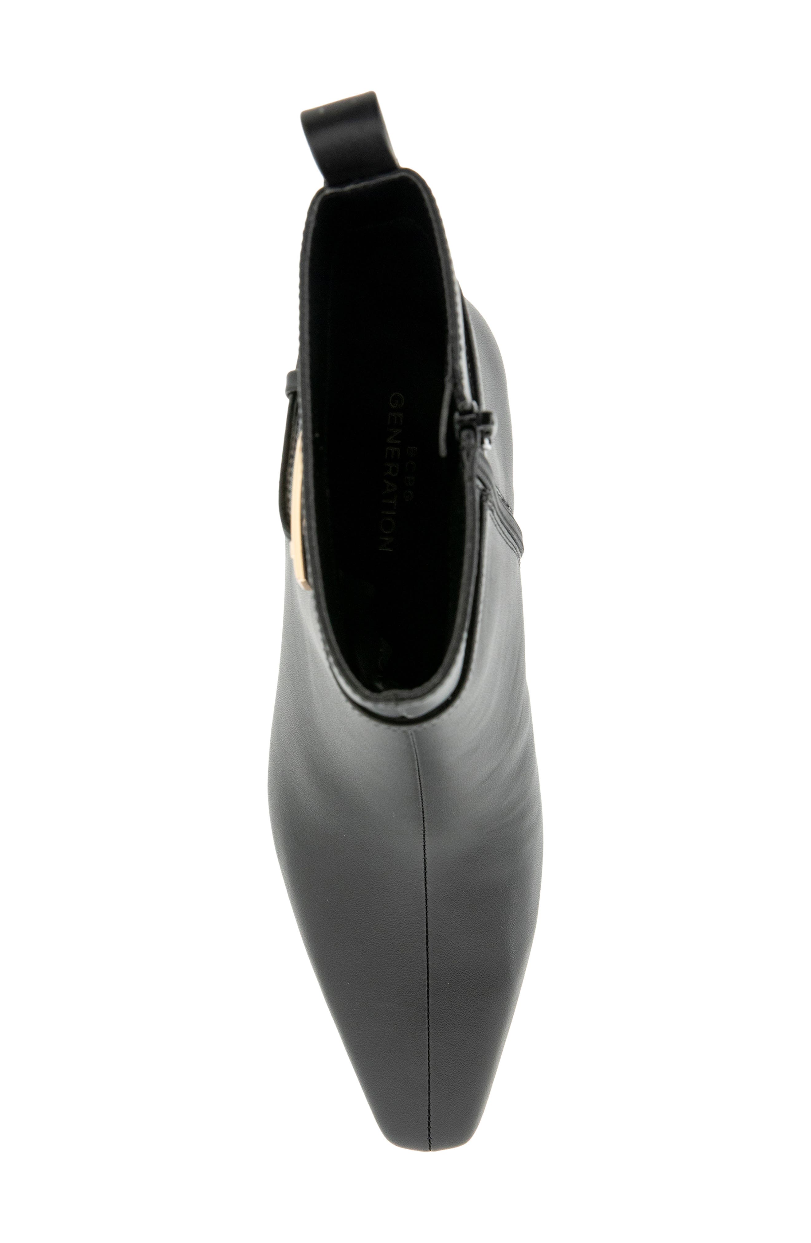 Xion Faux Leather Bootie, Alternate, color, BLACK