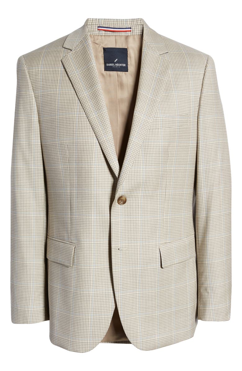 DANIEL HECHTER Norris Windowpane Check Wool Sport Coat, Alternate, color, 