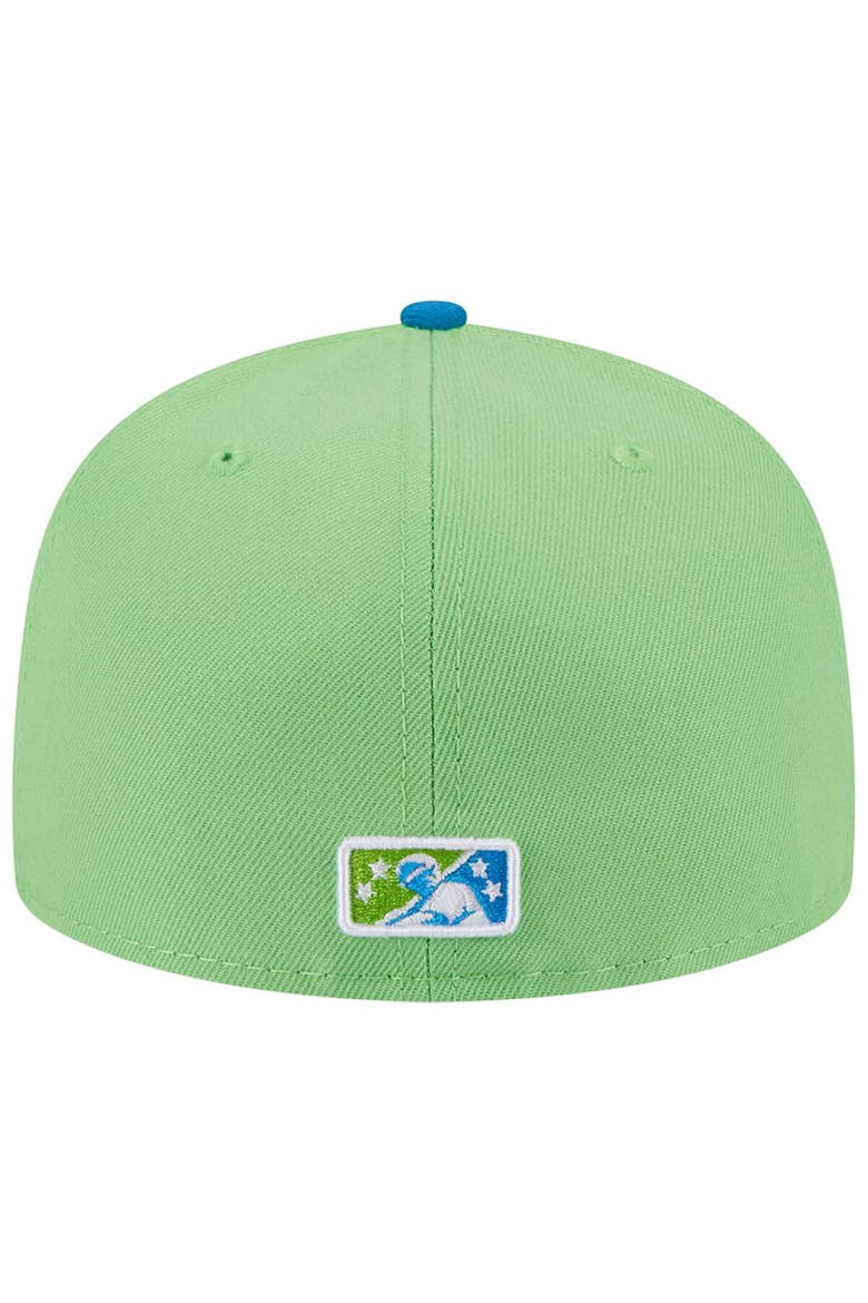 Men's New Era Green Pensacola Blue Wahoos Theme Nights Pensacola Mullets  59FIFTY Fitted Hat, Alternate, color, Green