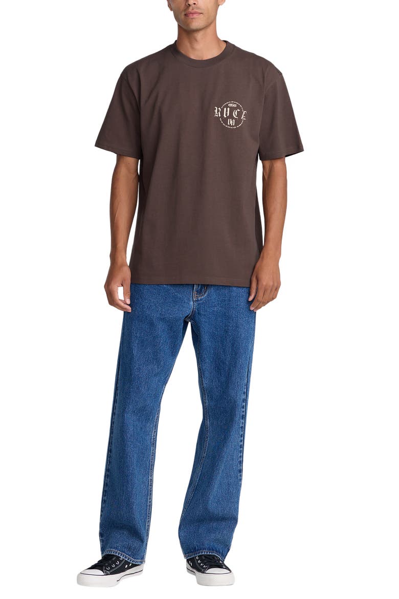 Dark Link Oversize Cotton Graphic T-Shirt, Alternate, color, MOCHA