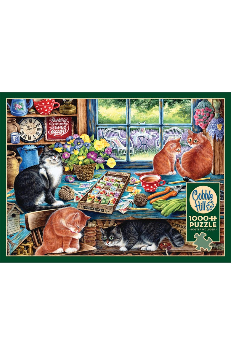 Cobble Hill Cats Retreat 1000 Piece Puzzle, Alternate, color, Multicolored