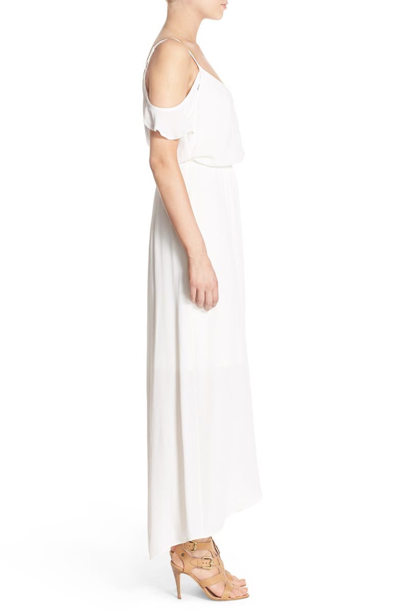 Fraiche by J Cold Shoulder Wrap Front Maxi Dress, Alternate, color,