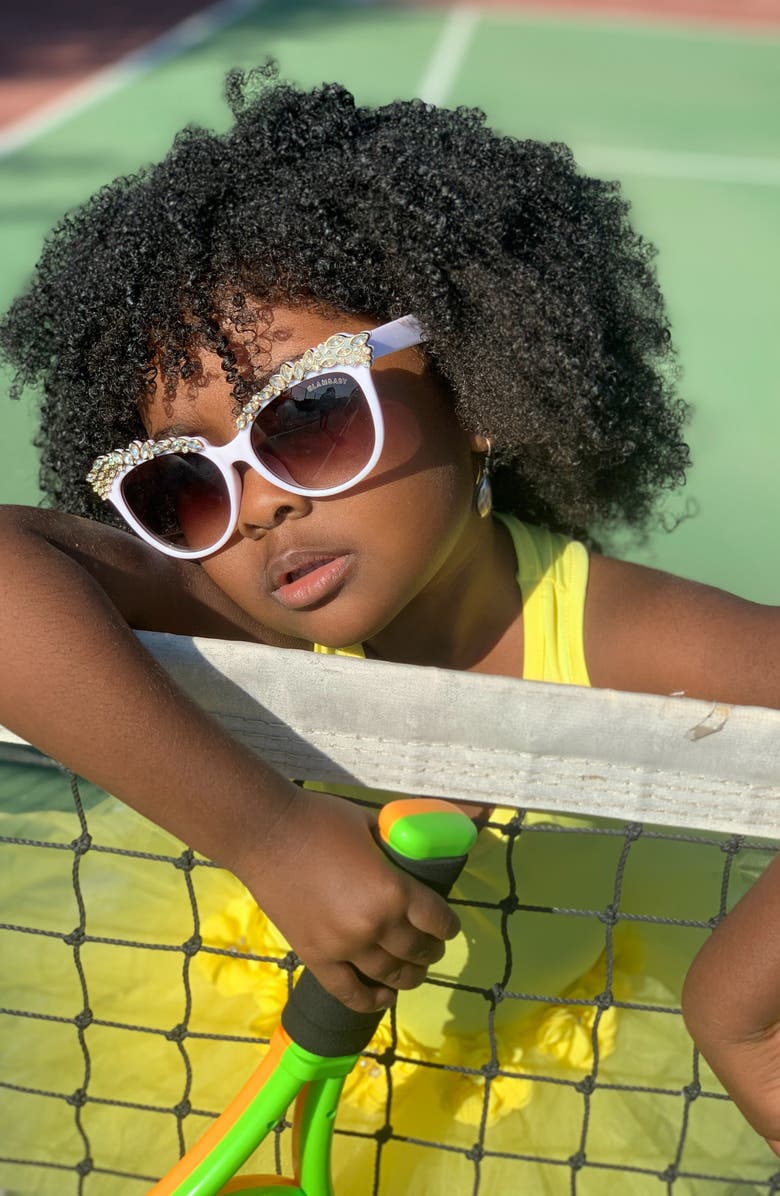 GlamBaby Valentina Cat Eye Sunglasses, Alternate, color, 