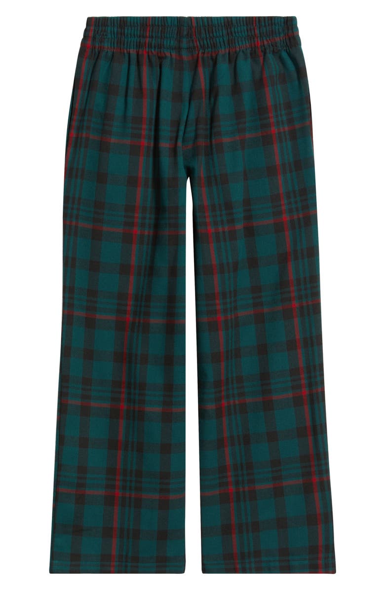 Nordstrom Kids' Plaid Flannel Pajama Pants, Alternate, color, Green- Navy Gene Plaid