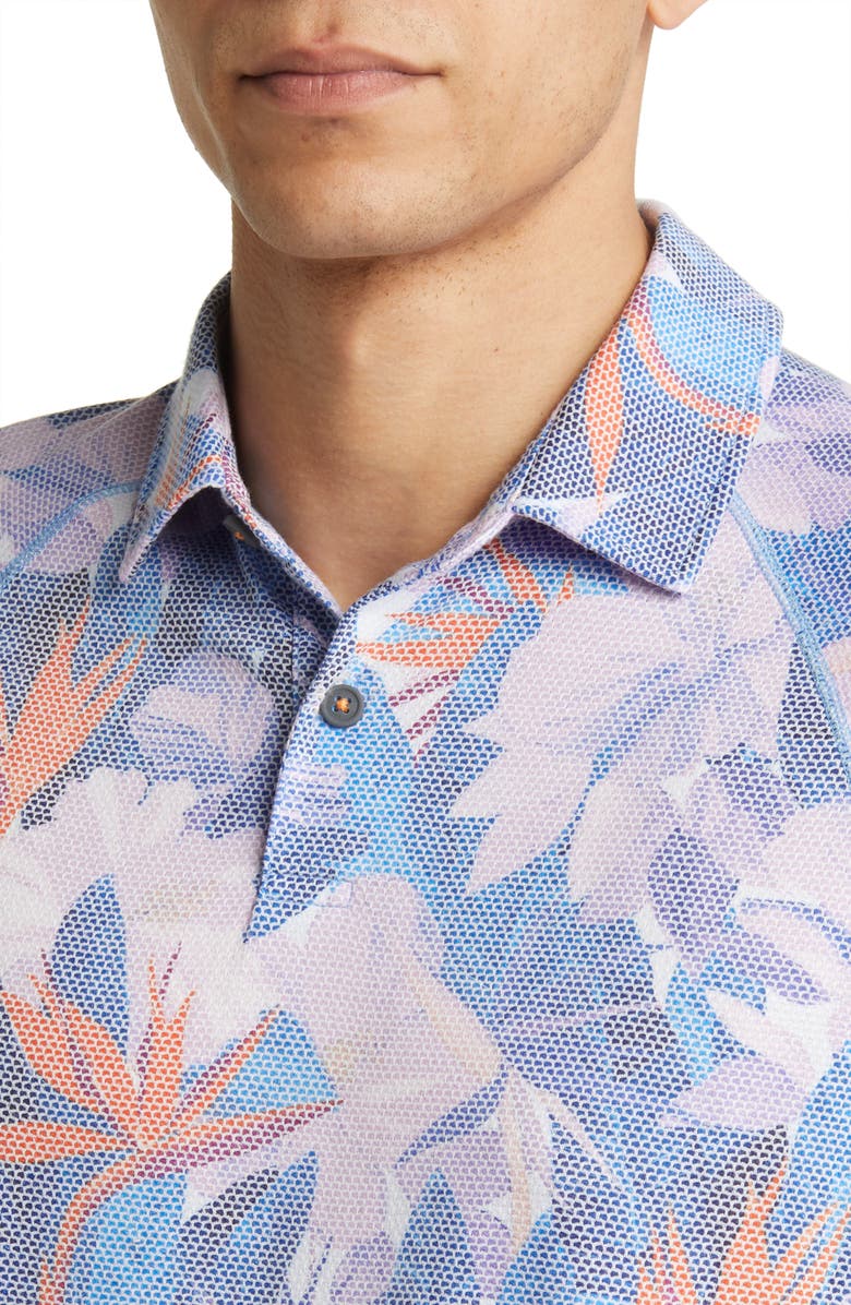 Tommy Bahama Rainforest Bay Floral Polo, Alternate, color, 
