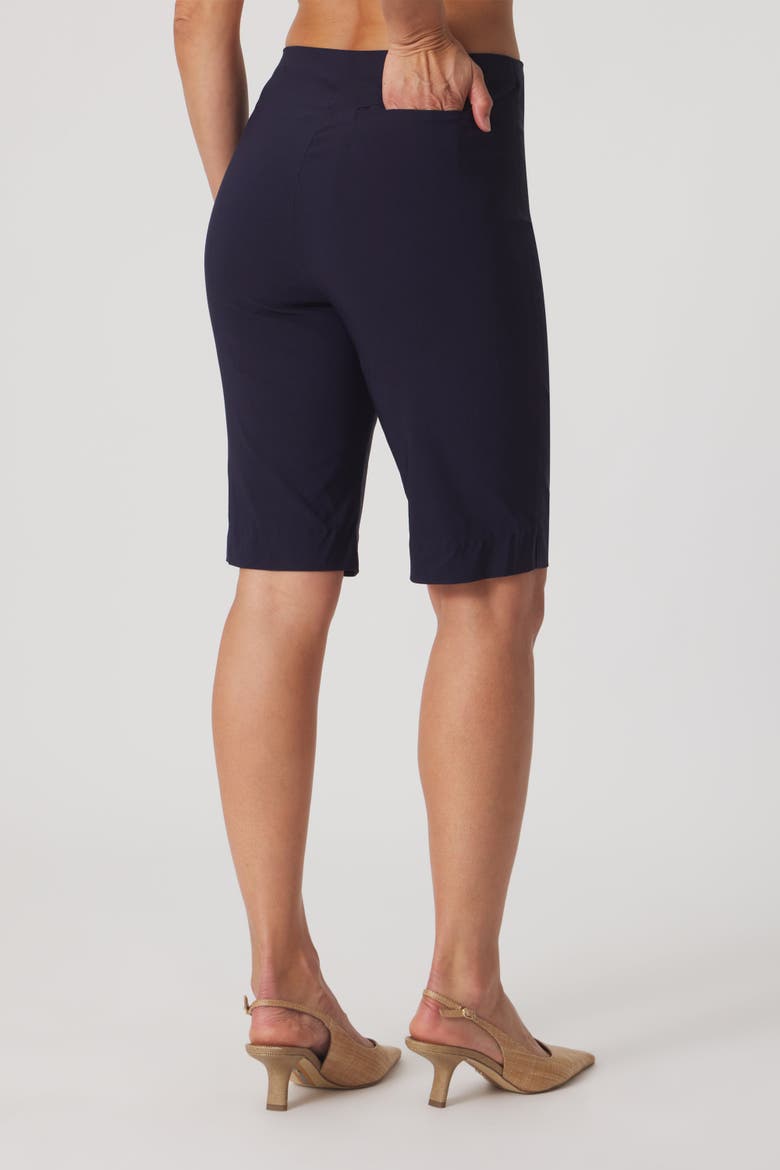 Slim Stretch Bermuda Short, Alternate, color, Navy